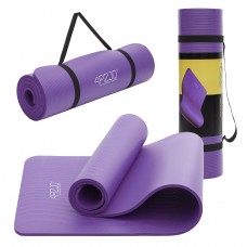 Килимок (мат) спортивний 4FIZJO NBR 180 x 60 x 1.5 см для йоги та фітнесу Violet (P-5907739311542)