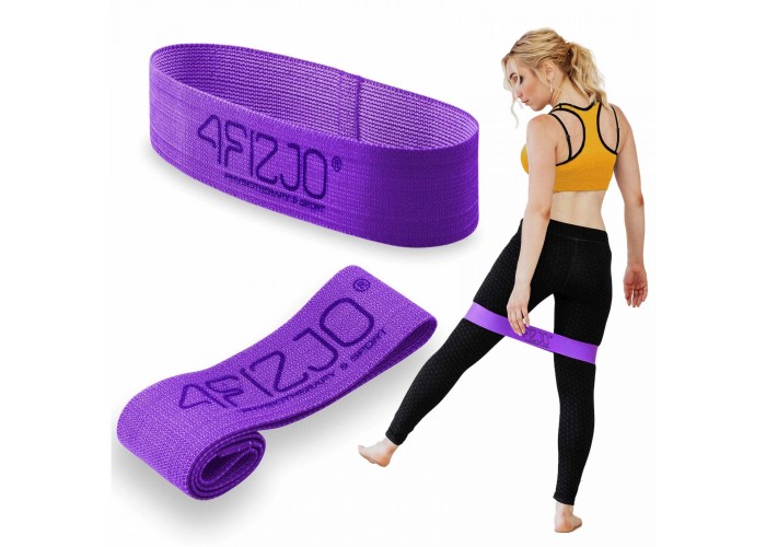 Резинка для фітнесу та спорту із тканини 4FIZJO Flex Band 16-22 кг Violet (P-5907739311696)