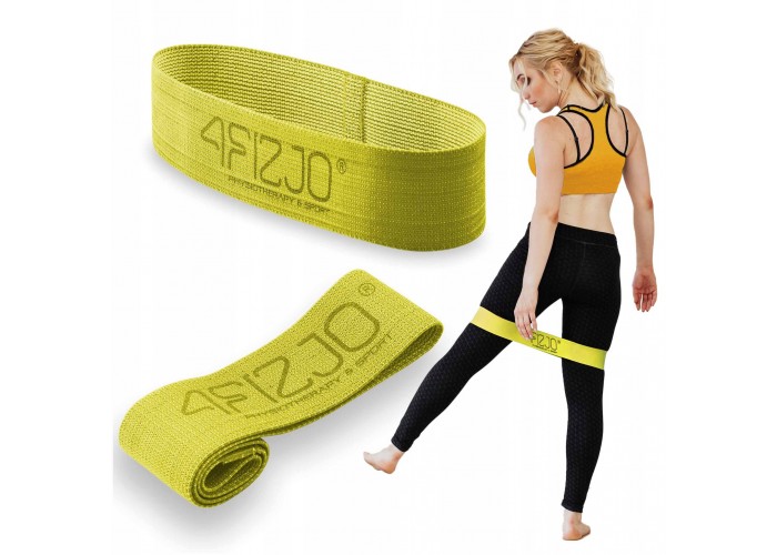 Резинка для фітнесу та спорту із тканини 4FIZJO Flex Band 23-29 кг Yellow (P-5907739311702)