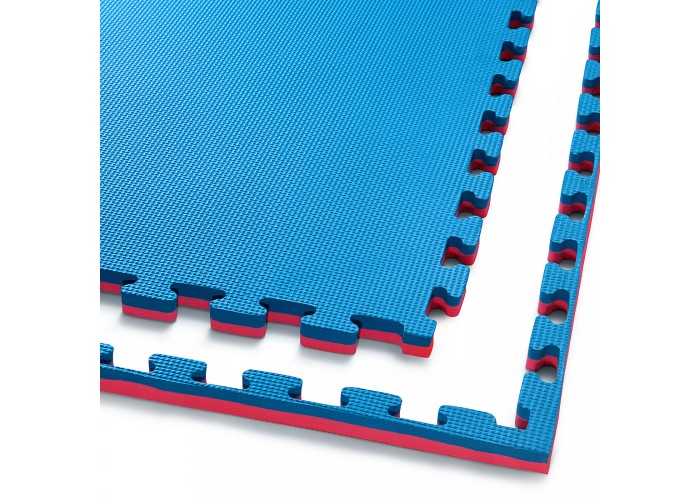 Мат-пазл (ласточкин хвіст) 4FIZJO Mat Puzzle EVA 100 x 100 x 2 cм Blue/Red (P-5907739310002)