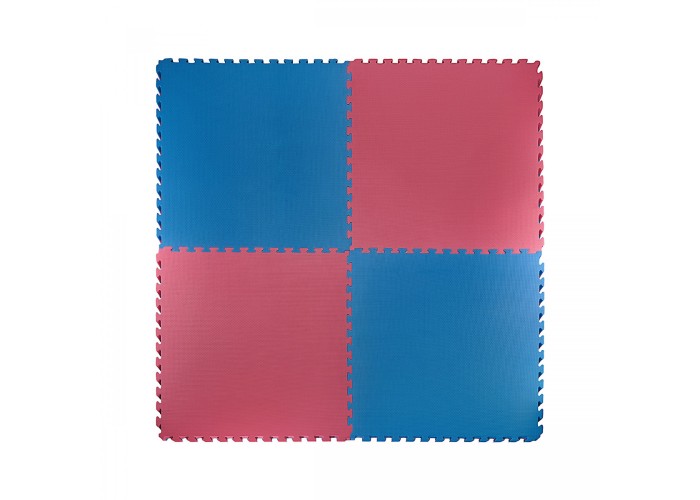 Мат-пазл (ласточкин хвіст) 4FIZJO Mat Puzzle EVA 100 x 100 x 2 cм Blue/Red (P-5907739310002)