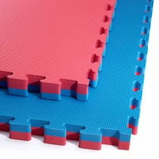 Мат-пазл (ласточкин хвіст) 4FIZJO Mat Puzzle EVA 100 x 100 x 4 cм Blue/Red (P-5907739310668)
