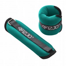 Обважнювачі-манжети для ніг та рук 4FIZJO 2 x 1.5 кг Black/Green (P-5907739311092)