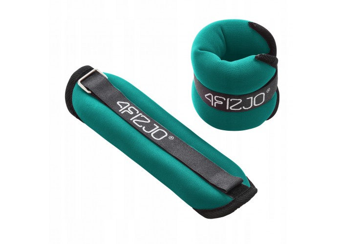Обважнювачі-манжети для ніг та рук 4FIZJO 2 x 1.5 кг Black/Green (P-5907739311092)