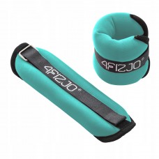 Обважнювачі-манжети для ніг та рук 4FIZJO 2 x 0.5 кг Black/Turquoise (P-5907739311887)