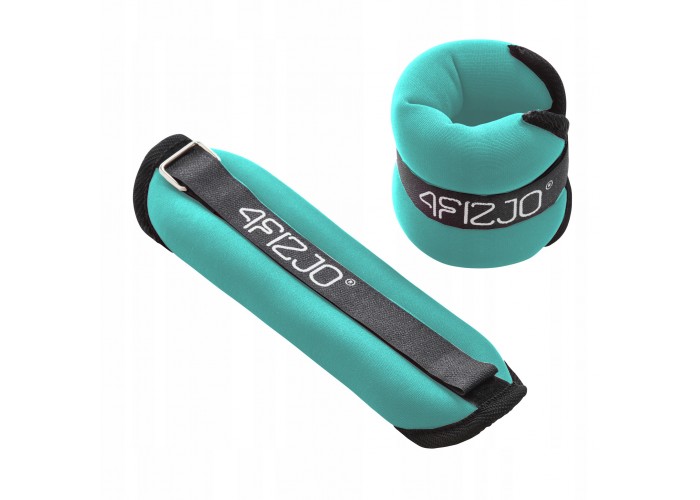Обважнювачі-манжети для ніг та рук 4FIZJO 2 x 0.5 кг Black/Turquoise (P-5907739311887)