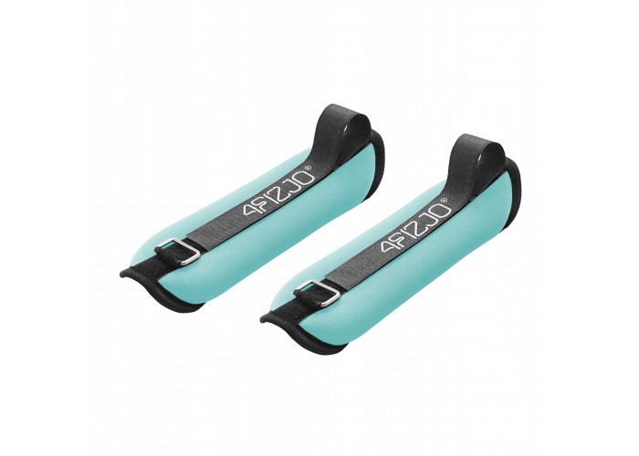Обважнювачі-манжети для ніг та рук 4FIZJO 2 x 0.5 кг Black/Turquoise (P-5907739311887)