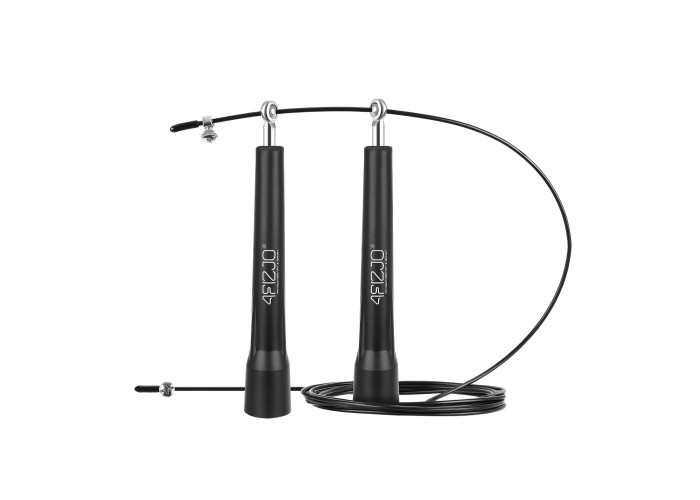 Скакалка швидкісна для кросфіту 4FIZJO Standard+ Black (P-5907739311528)