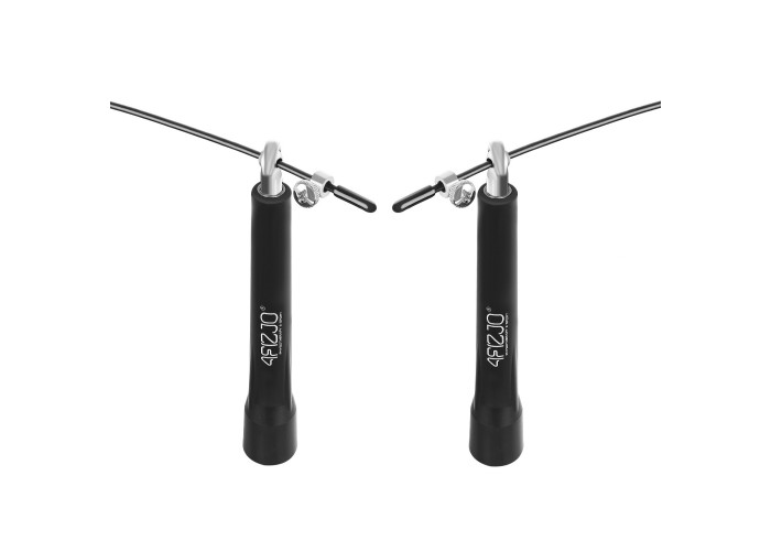Скакалка швидкісна для кросфіту 4FIZJO Standard+ Black (P-5907739311528)
