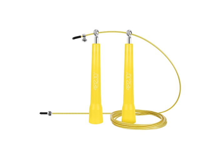 Скакалка швидкісна для кросфіту 4FIZJO Standard+ Yellow (P-5907739311535)