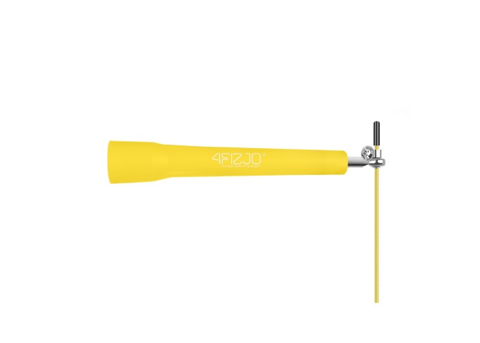 Скакалка швидкісна для кросфіту 4FIZJO Standard+ Yellow (P-5907739311535)