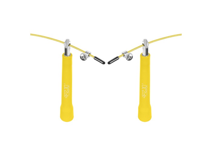 Скакалка швидкісна для кросфіту 4FIZJO Standard+ Yellow (P-5907739311535)