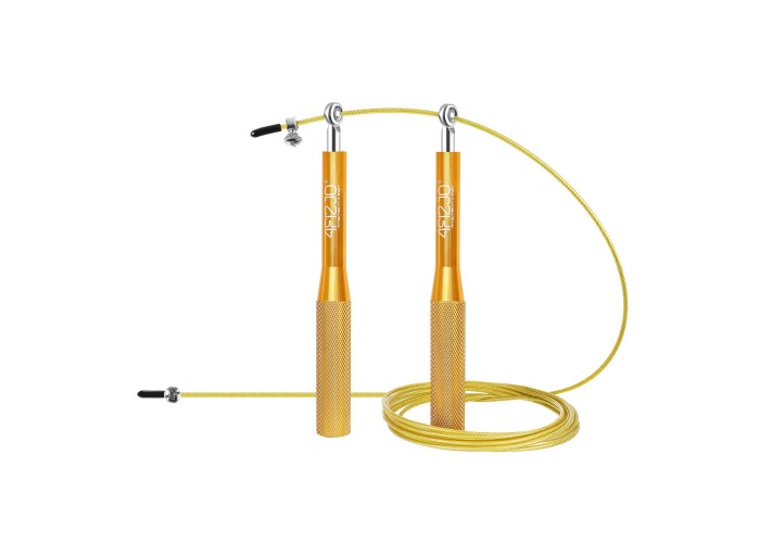 Скакалка швидкісна для кросфіту 4FIZJO Speed Rope Gold (P-5907222931158)