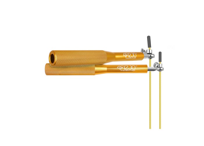 Скакалка швидкісна для кросфіту 4FIZJO Speed Rope Gold (P-5907222931158)