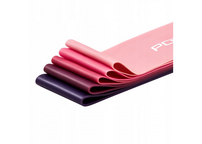 Резинки для фітнесу 4FIZJO Mini Power Band набір 5 шт 1-20 кг Pink (P-5907739311443)