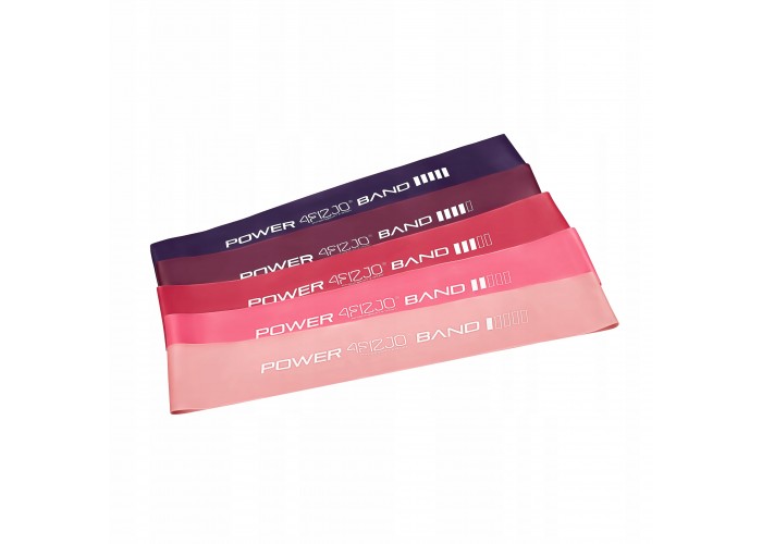 Резинки для фітнесу 4FIZJO Mini Power Band набір 5 шт 1-20 кг Pink (P-5907739311443)