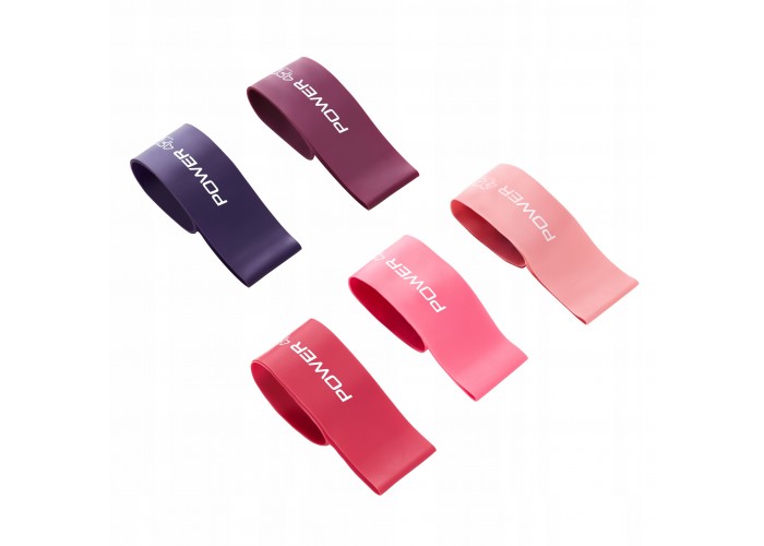 Резинки для фітнесу 4FIZJO Mini Power Band набір 5 шт 1-20 кг Pink (P-5907739311443)