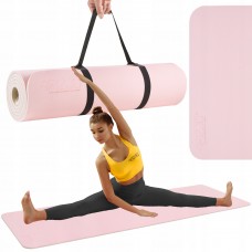 Килимок (мат) спортивний 4FIZJO TPE 180 x 60 x 1 см для йоги та фітнесу Pink/Grey (P-5907739311900)