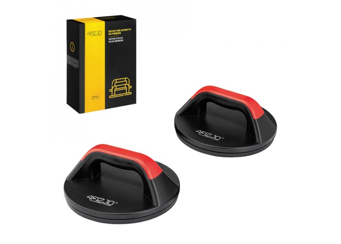 Упори для віджимань поворотні 4FIZJO Push-up Bars Black/Red (P-5907739312495)