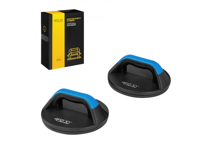 Упори для віджимань поворотні 4FIZJO Push-up Bars Black/Blue (P-5907739312488)