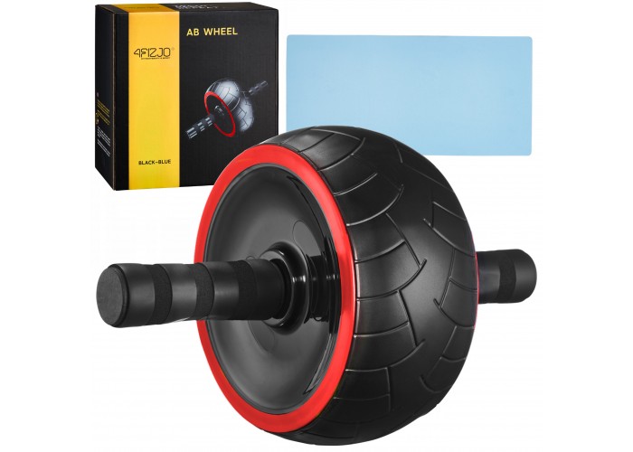 Ролик (гімнастичне колесо) для преса 4FIZJO Ab Wheel XL Black/Red (P-5907739312747)