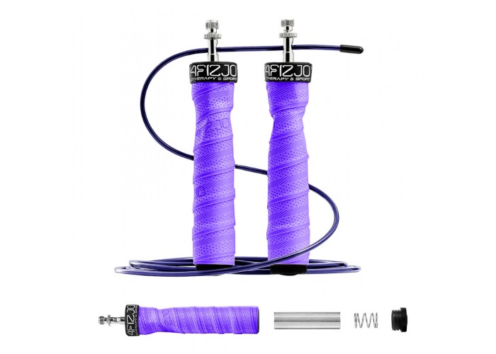 Скакалка швидкісна для кросфіту 4FIZJO Speed Rope PRO+ Violet (P-5907739313188)