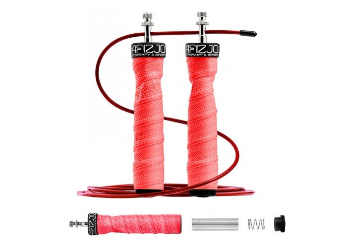 Скакалка швидкісна для кросфіту 4FIZJO Speed Rope PRO+ Red (P-5907739313171)