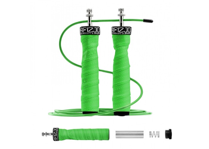 Скакалка швидкісна для кросфіту 4FIZJO Speed Rope PRO+ Green (P-5907739313195)