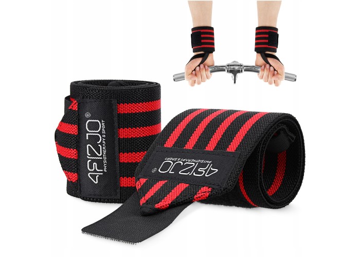 Бинти для зап'ясть (кистьові бинти) 4FIZJO Wrist Wraps Black/Red (P-5907739313003)