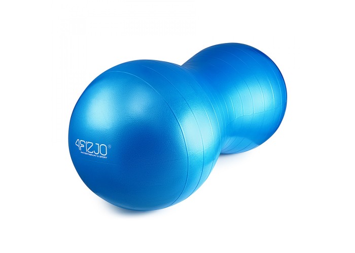 М'яч для фітнесу (арахіс) 4FIZJO Air Ball Peanut 45 x 90 см Anti-Burst Blue (P-5907739312945)