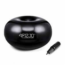 М'яч для фітнесу (пончик) 4FIZJO Air Ball Donut 50 x 27 см Anti-Burst Black (P-5907739312952)