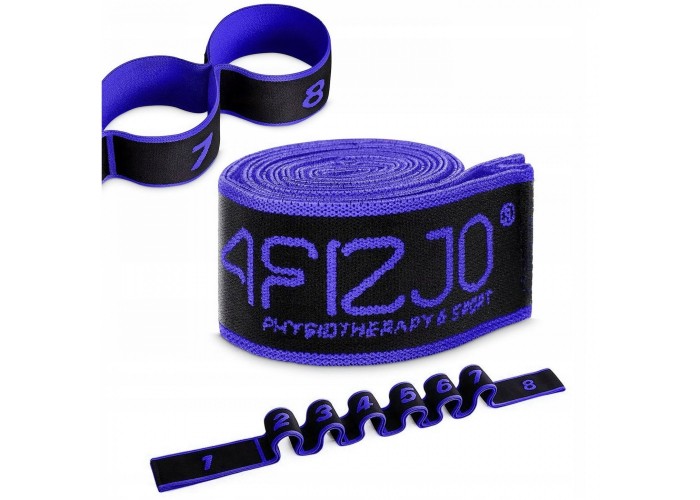 Еспандер з петлями для розтяжки 4FIZJO 90 см Black/Blue (P-5907739313775)
