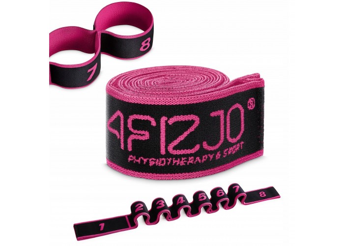 Еспандер з петлями для розтяжки 4FIZJO 90 см Black/Pink (P-5907739313782)