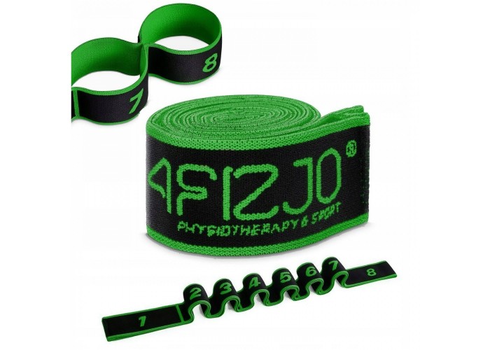 Еспандер з петлями для розтяжки 4FIZJO 90 см Black/Green (P-5907739313799)