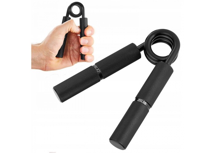 Еспандер кистьовий 4FIZJO 113 кг металевий Black (P-5907739313393)