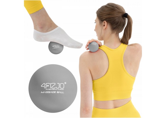 Масажний м'яч 4FIZJO Lacrosse Ball 6.25 см Grey (P-5907739314314)