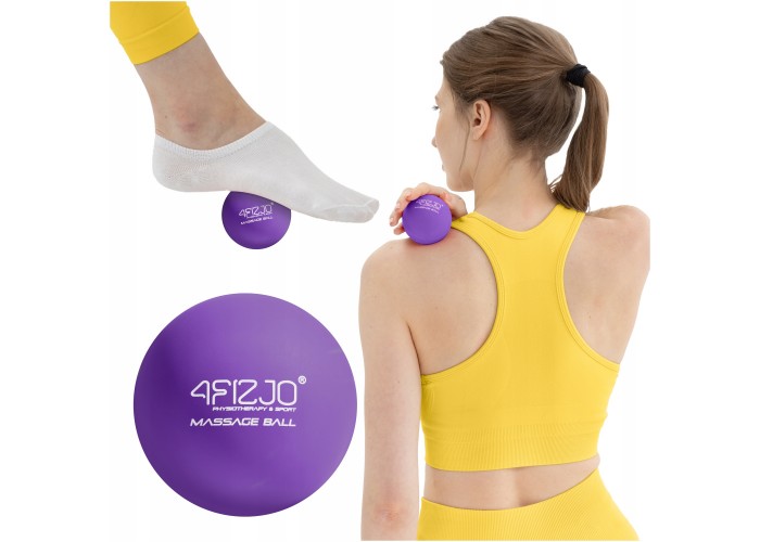 Масажний м'яч 4FIZJO Lacrosse Ball 6.25 см Purple (P-5907739314307)