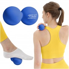 Масажний м'яч подвійний 4FIZJO Lacrosse Double Ball 6.5 x 13.5 см Blue (P-5907739314321)