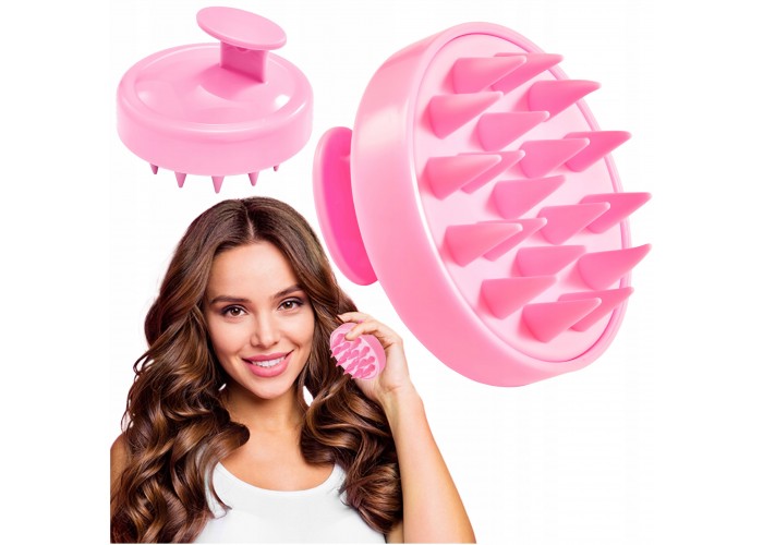 Щітка-масажер 4FIZJO для миття голови Pink (P-5907739315144)