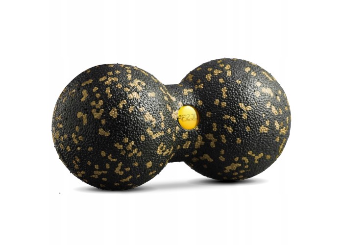 Масажний м'яч подвійний 4FIZJO EPP DuoBall 08 Black/Gold (P-5907739314802)