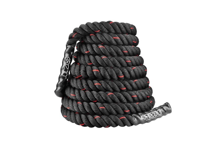 Канат тренувальний 4FIZJO Battle Rope 9 м для кросфіту Black (P-5907739312242)