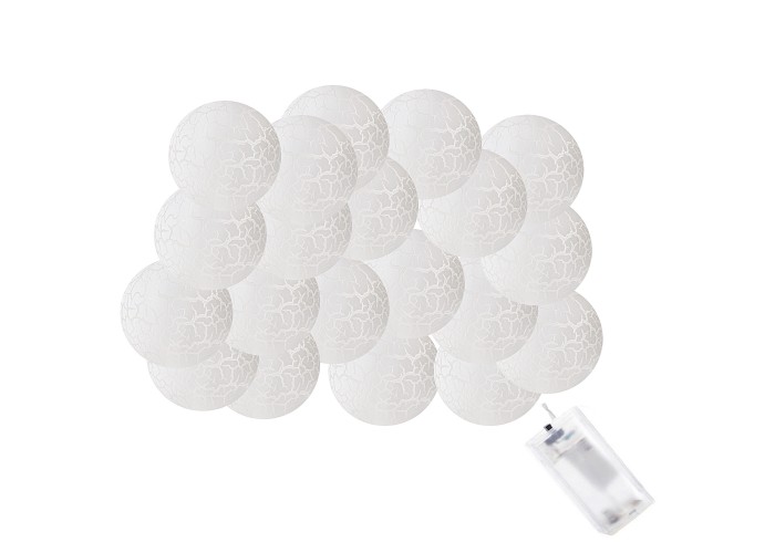 Гірлянда на батарейках Springos Cracked Cotton Balls 2 м 10 LED CL0068 Warm White
