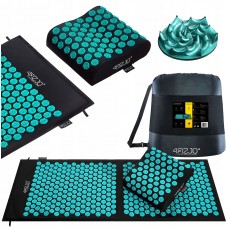 Килимок акупунктурний з подушкою 4FIZJO Ergo Mat XL Аплікатор Кузнєцова Black/Blue (P-5907739313874)