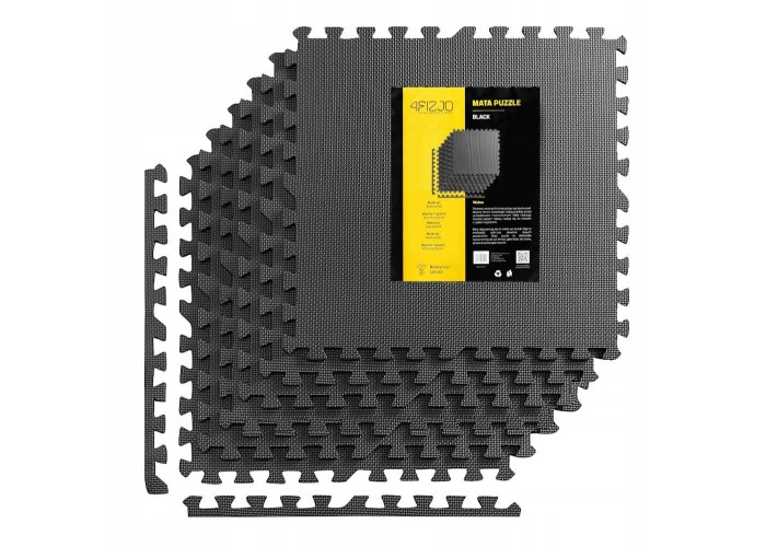 Мат-пазл (ластівчин хвіст) 4FIZJO Mat Puzzle EVA 180 x 120 x 1 cм Black (P-5907739310378)