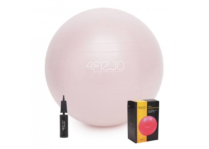 М'яч для фітнесу (фітбол) 4FIZJO 55 см Anti-Burst Pink (P-5907739316271)