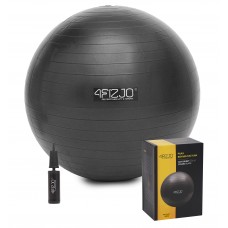 М'яч для фітнесу (фітбол) 4FIZJO 65 см Anti-Burst Black (P-5907739316349)