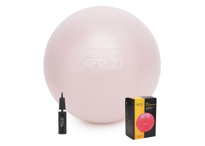 М'яч для фітнесу (фітбол) 4FIZJO 65 см Anti-Burst Pink (P-5907739317384)