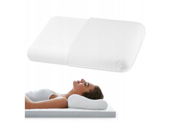Подушка ортопедична 4FIZJO Med 40 x 58 см для сну White (P-5907739317032)