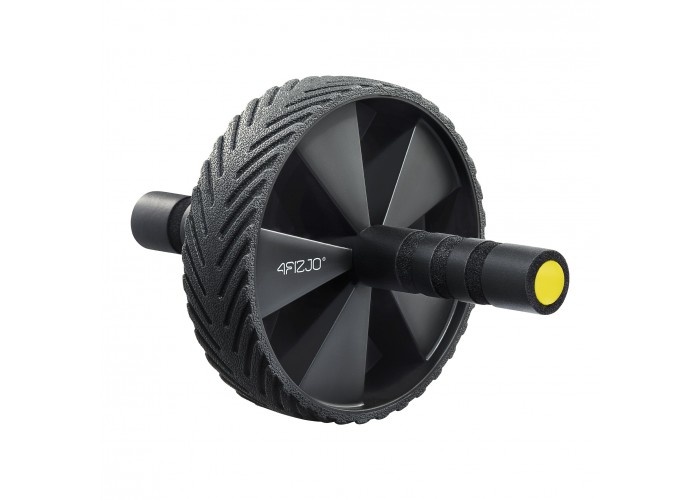 Ролик (гімнастичне колесо) для преса 4FIZJO Ab Wheel Black/Yellow (P-5907739314840)