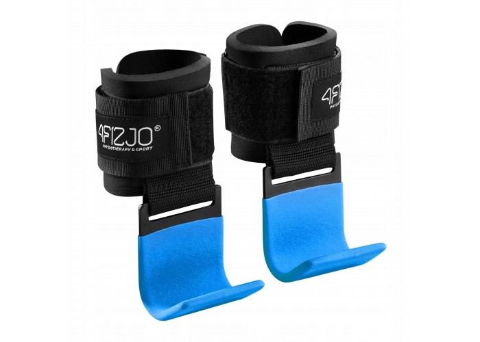 Гачки для перекладини та тяги 4FIZJO Hooks Black/Blue (P-5907739314772)